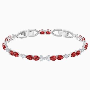 Swarovski LOUISON BRACELET, Red, Rhodium Plated, 5495264